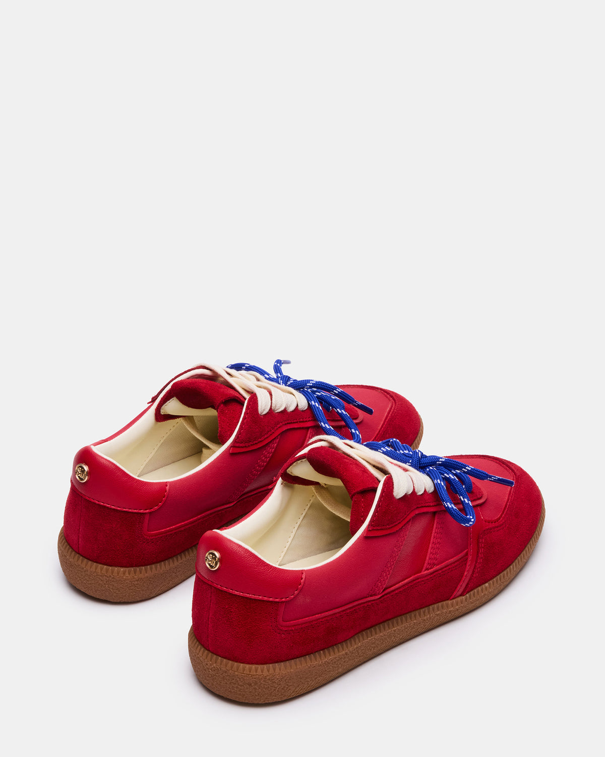 Steve Madden SPORTY Red Low-Top Lace-Up Women's Sneaker