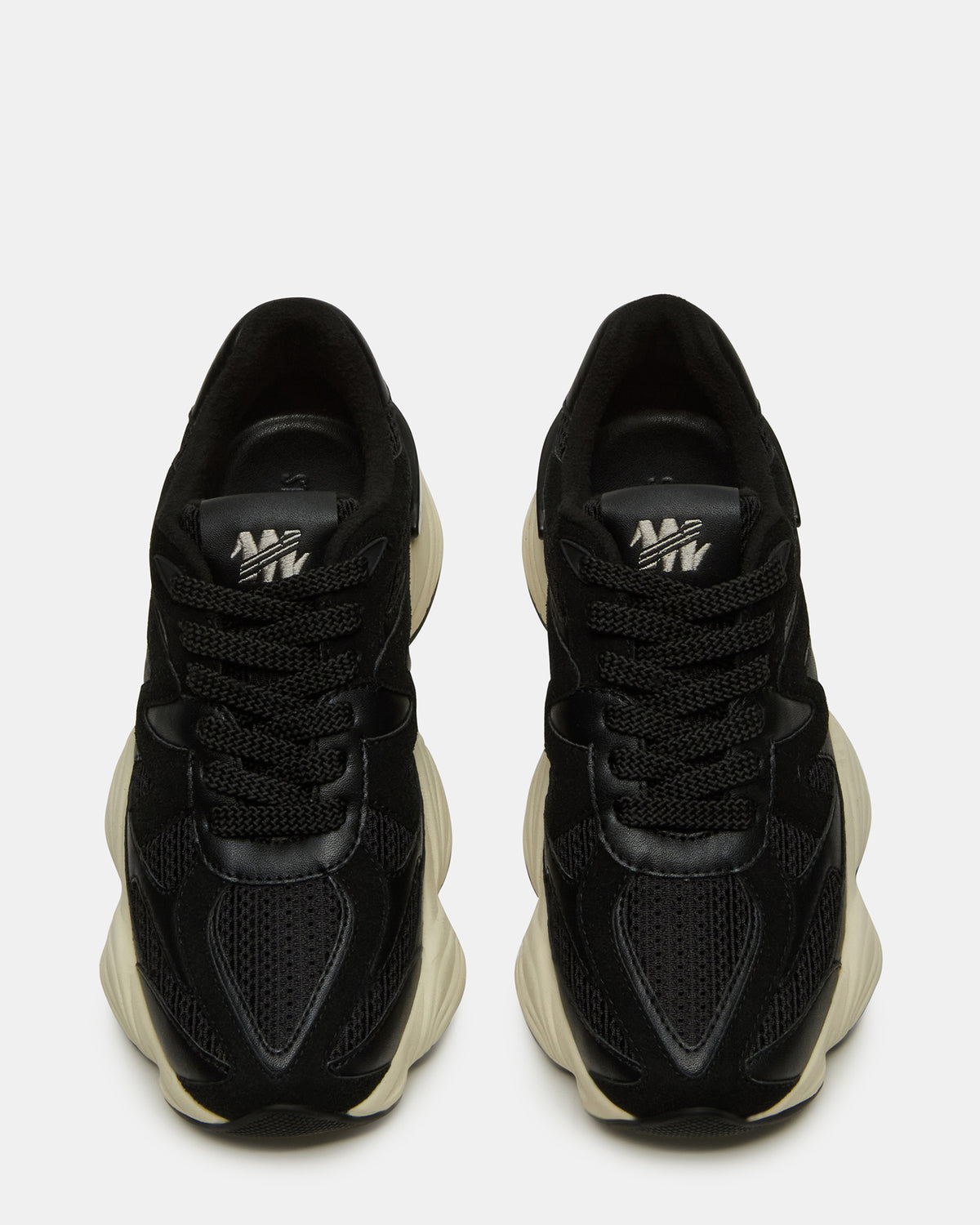 Steve Madden SEBI Black Low-Top Lace-Up Women's Sneaker