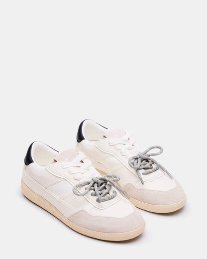 Steve Madden SPORTY White Low-Top Lace-Up Women's Sneaker