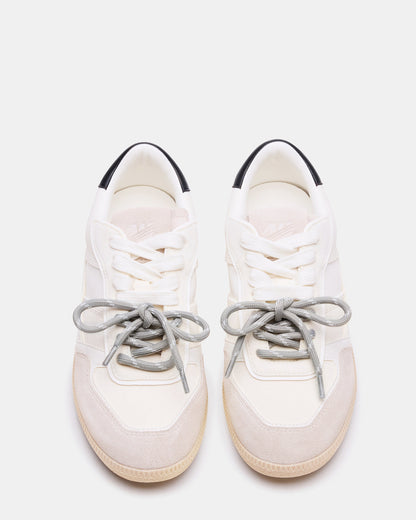 Steve Madden SPORTY White Low-Top Lace-Up Women's Sneaker