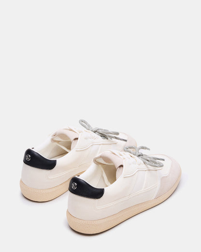 Steve Madden SPORTY White Low-Top Lace-Up Women's Sneaker