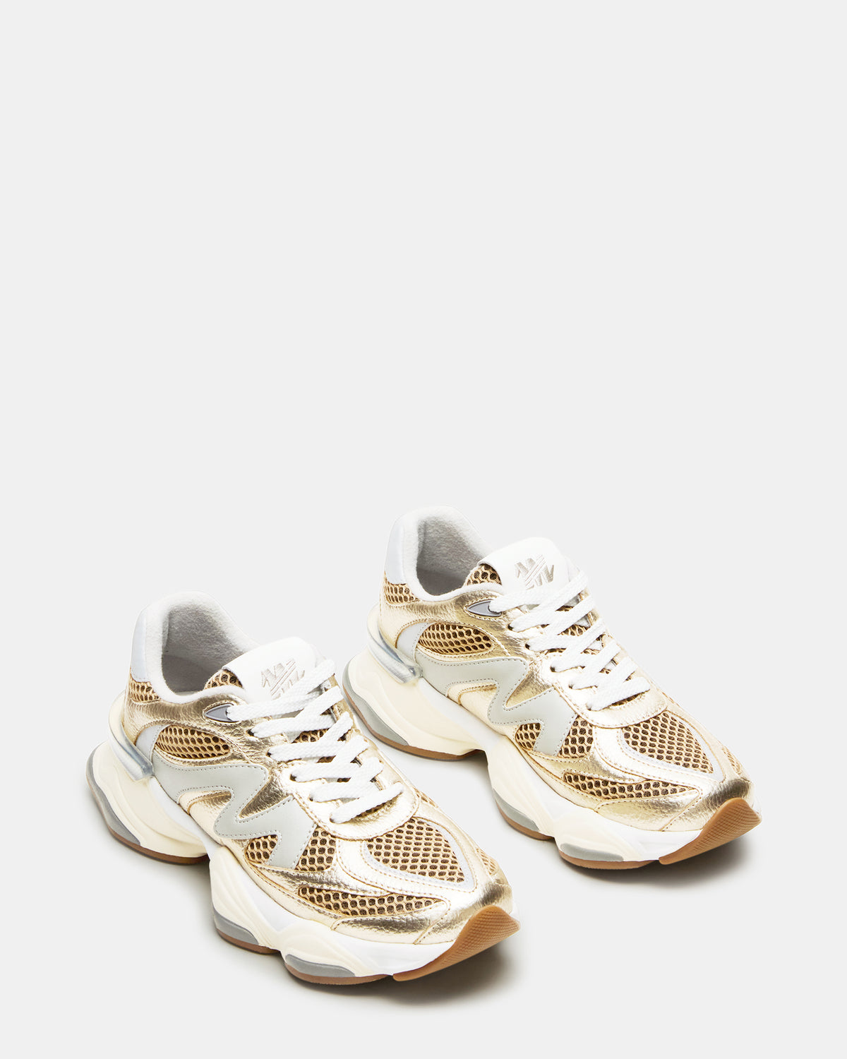 Steve Madden SEBI Gold Multi Low-Top Lace-Up Women's Sneaker