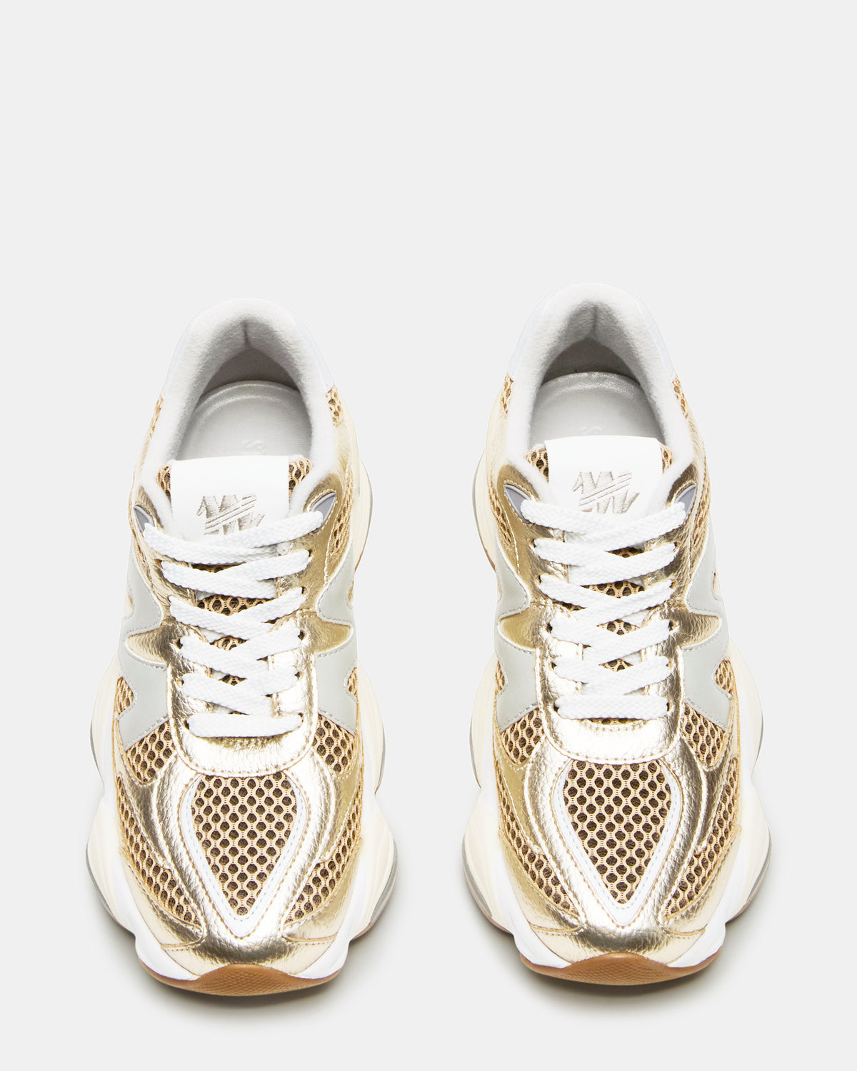 Steve Madden SEBI Gold Multi Low-Top Lace-Up Women's Sneaker