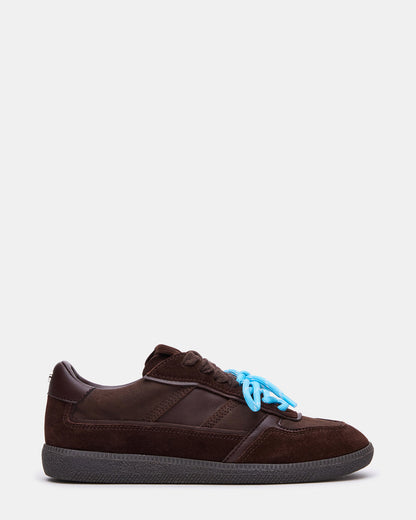 Steve Madden SPORTY Brown Low-Top Lace-Up Women's Sneaker