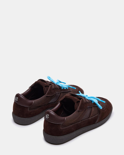 Steve Madden SPORTY Brown Low-Top Lace-Up Women's Sneaker