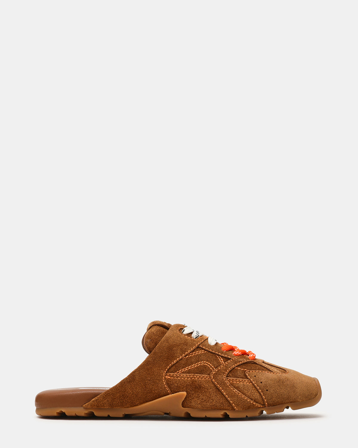 Steve Madden AZIEL MULE Chestnut Suede Low-Top Lace-Up Slip-On Women's Sneaker