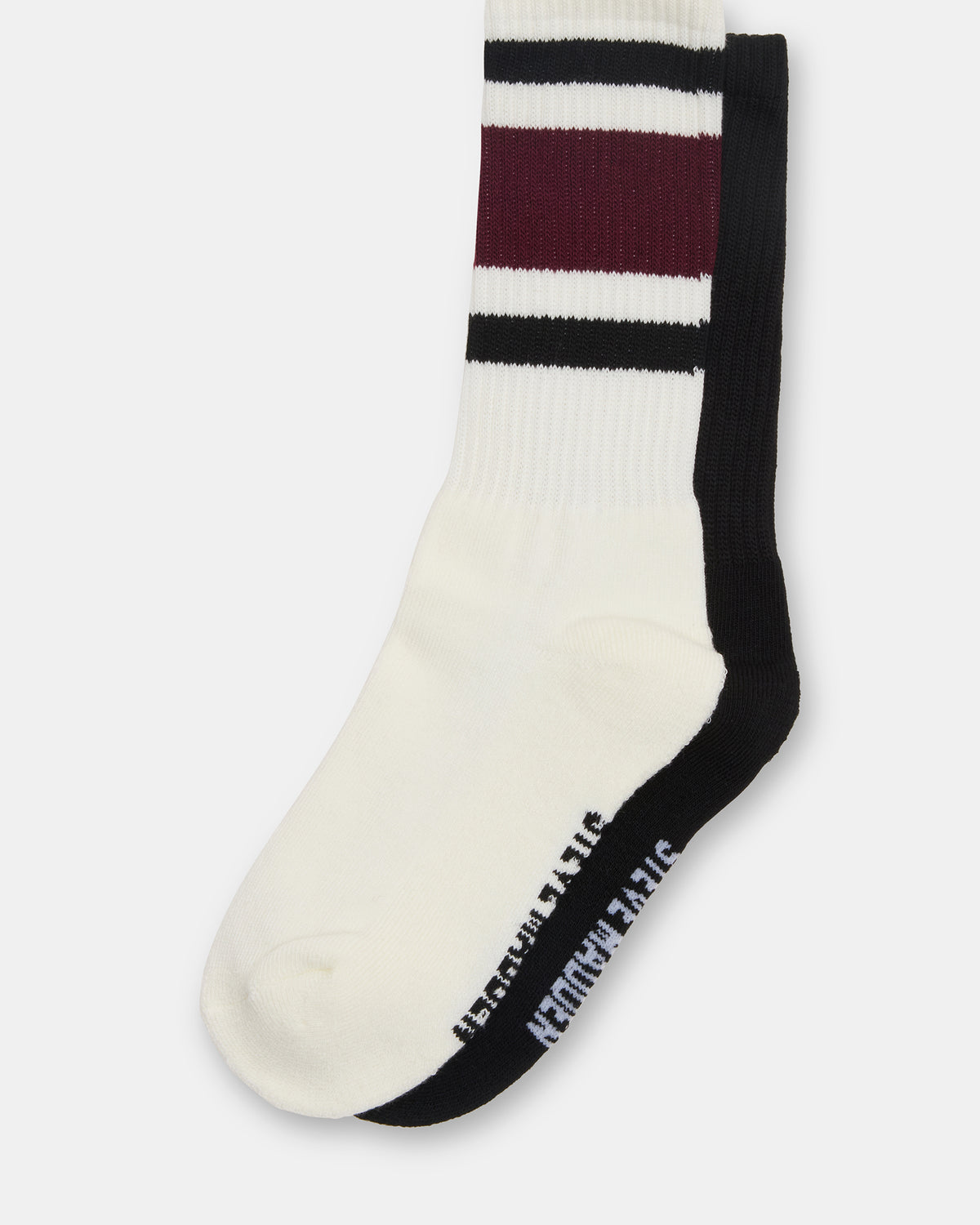 Steve Madden CASPER SNEAKER AND IVY 2 PACK STRIPE ATHLEISURE SOCKS BUNDLE