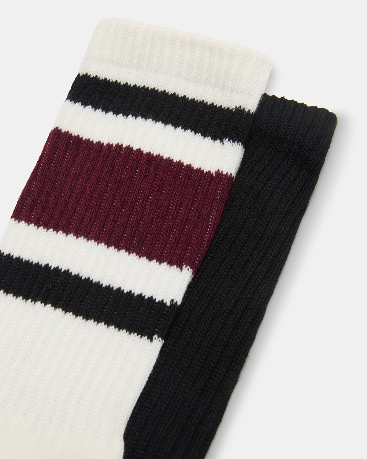 Steve Madden CASPER SNEAKER AND IVY 2 PACK STRIPE ATHLEISURE SOCKS BUNDLE