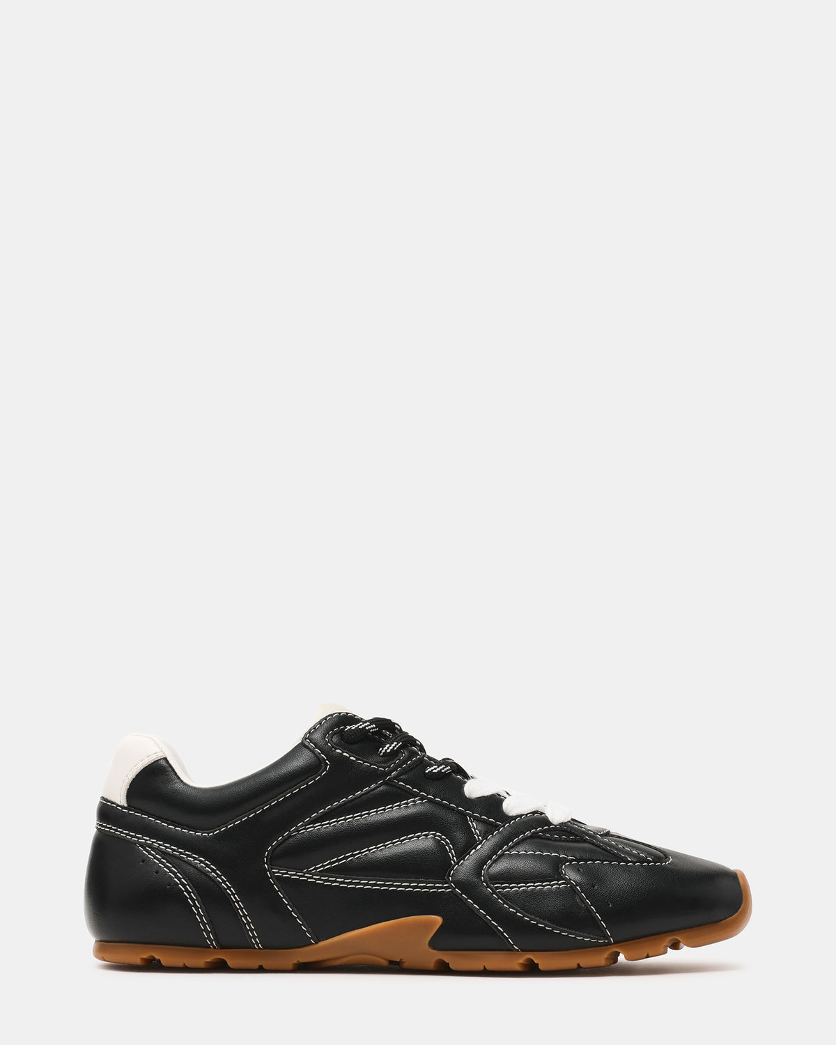 Steve Madden AZIEL Black Low-Top Lace-Up Women's Sneakers