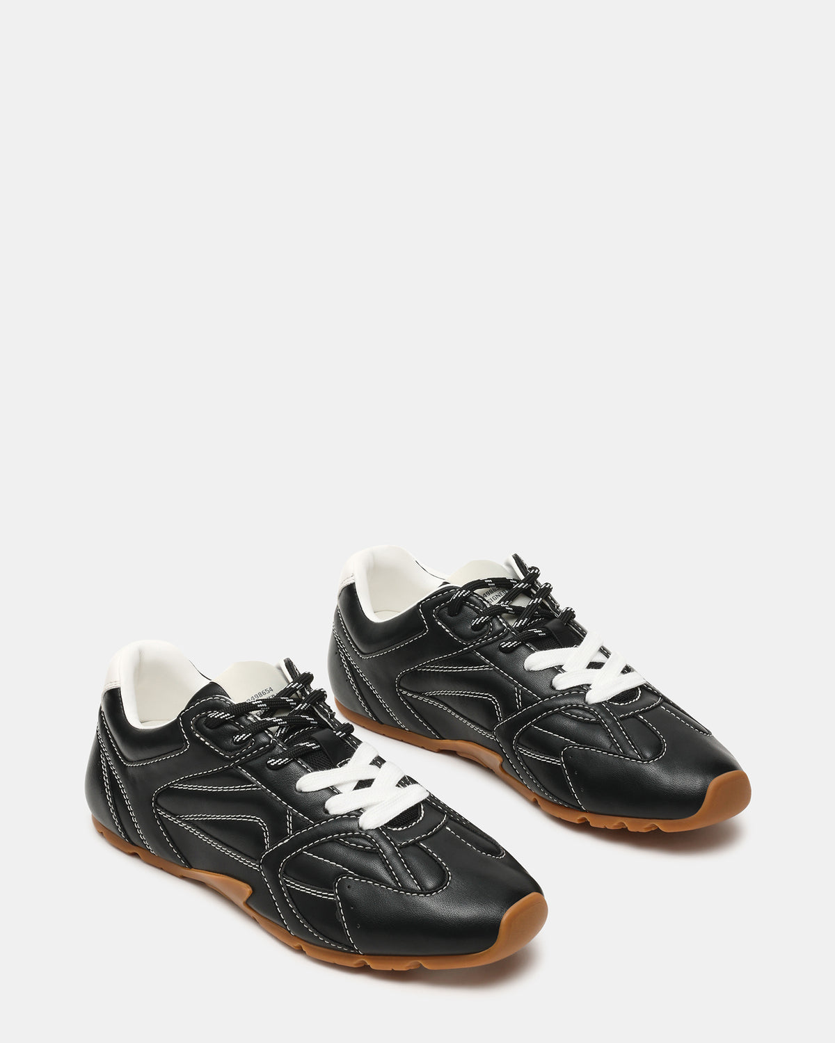 Steve Madden AZIEL Black Low-Top Lace-Up Women's Sneakers