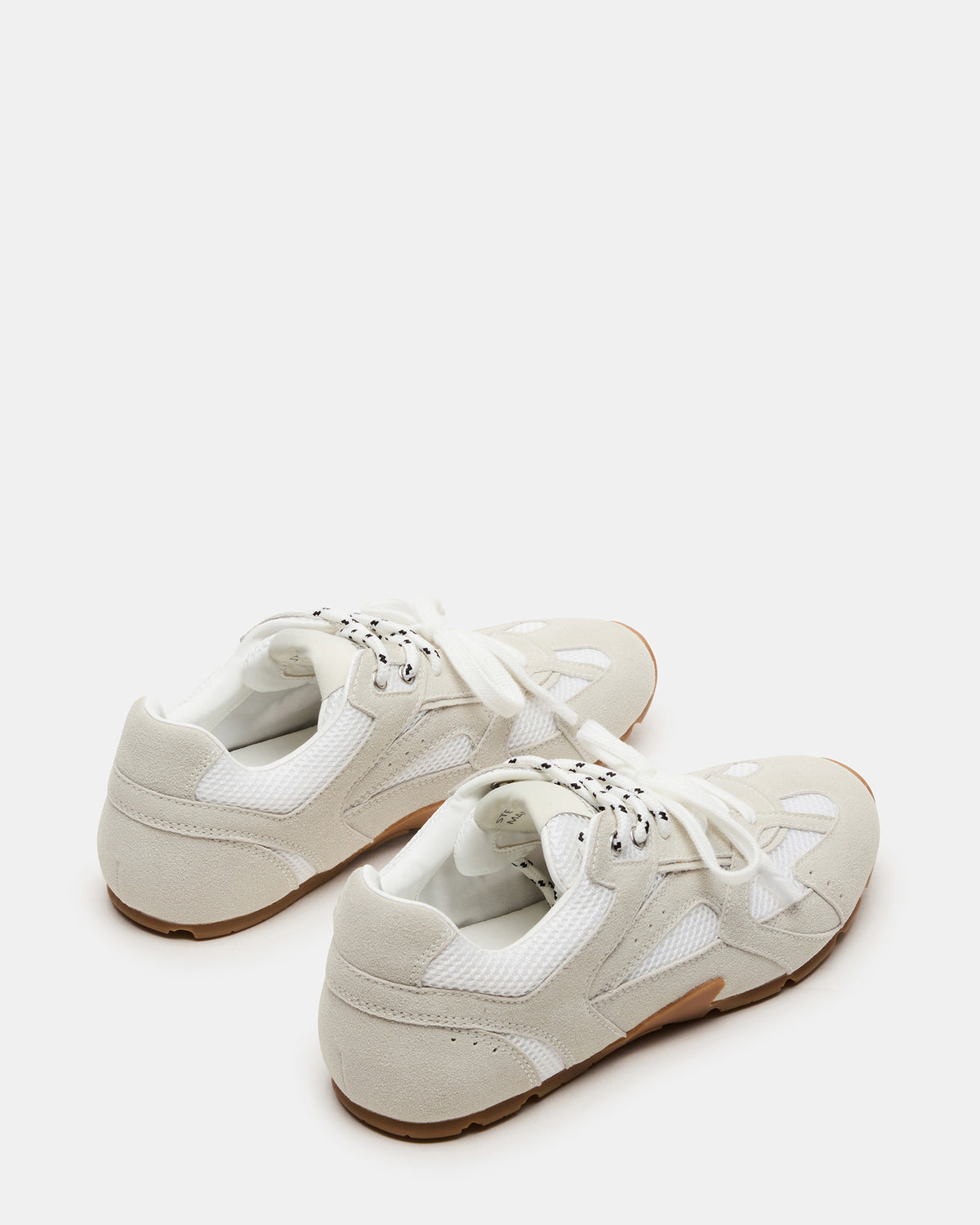 Steve Madden AZIEL White Low-Top Lace-Up Women's Sneakers
