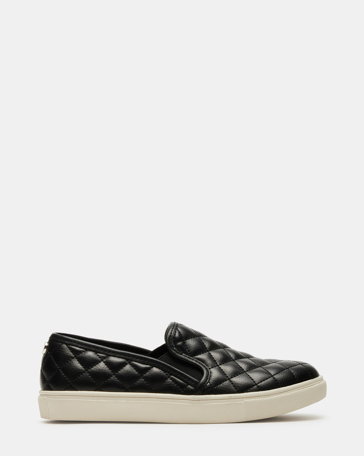 Steve Madden ECENTRCQ Black Leather Women's Slip On Sneakers