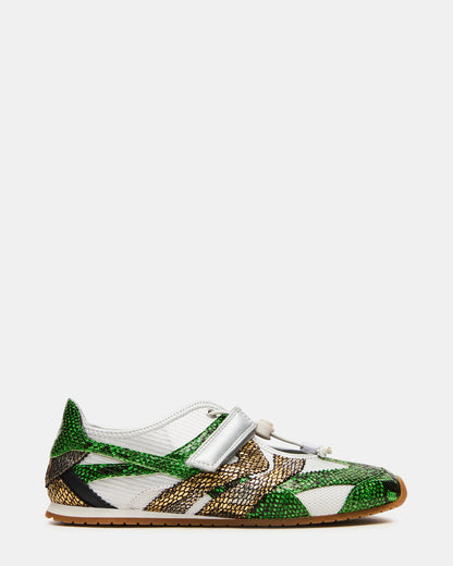 Steve Madden VIPER Green Multi Low-Top Velcro Women's Sneaker