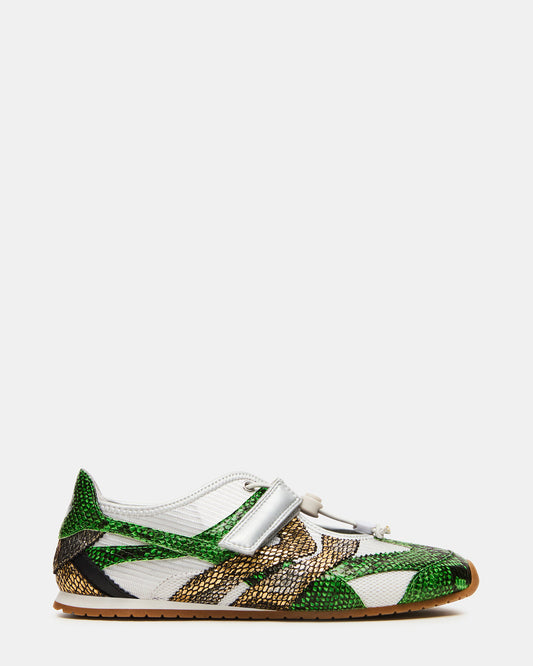 Steve Madden VIPER Green Multi Low-Top Velcro Women's Sneaker