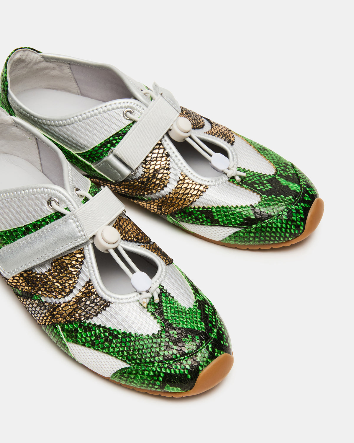Steve Madden VIPER Green Multi Low-Top Velcro Women's Sneaker