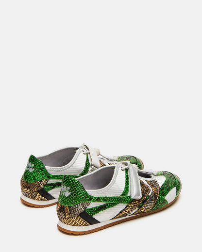 Steve Madden VIPER Green Multi Low-Top Velcro Women's Sneaker