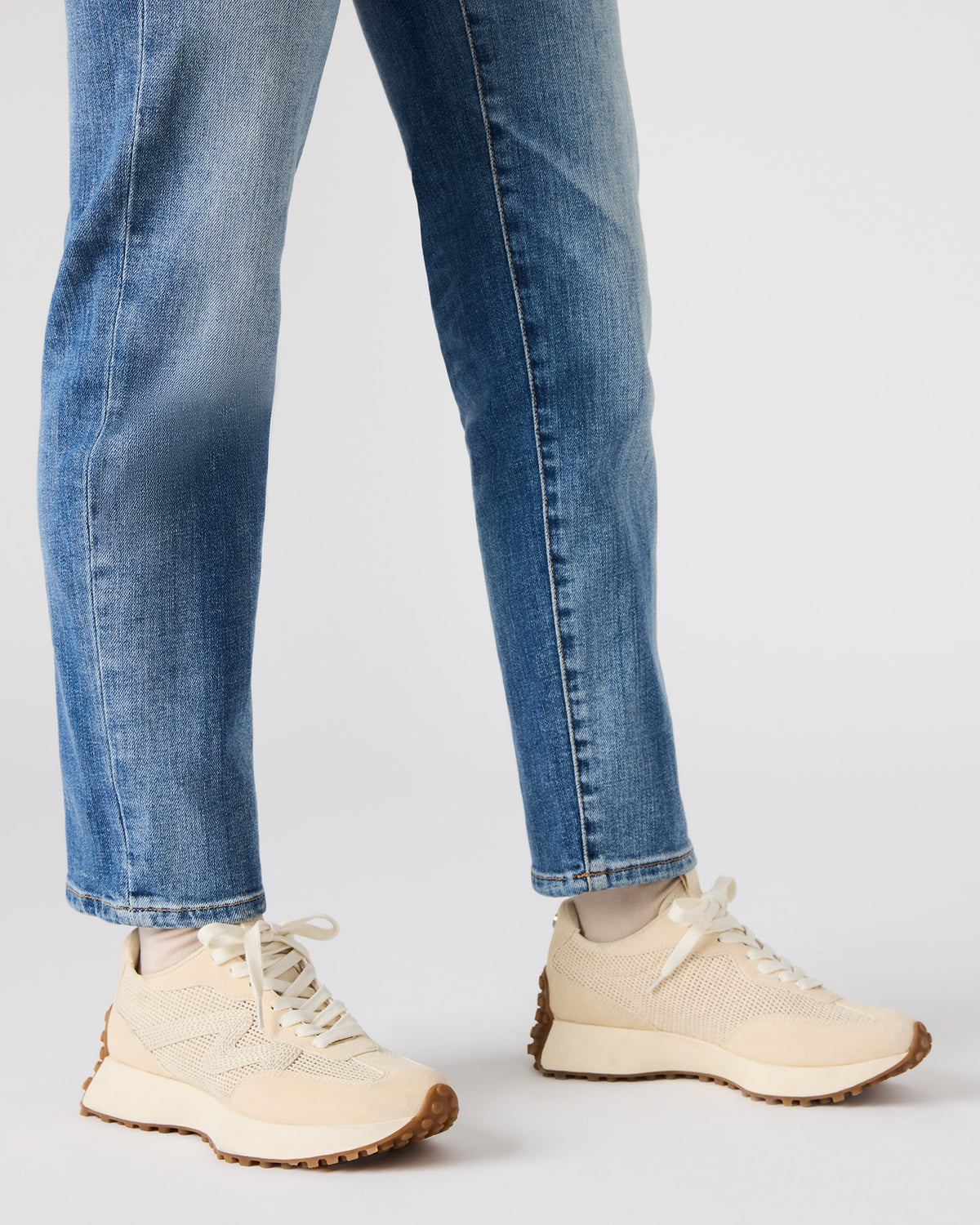 Steve Madden CAMPO Natural Raffia Lace-Up Women's Sneaker