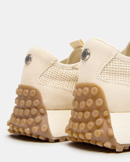 Steve Madden CAMPO Natural Raffia Lace-Up Women's Sneaker