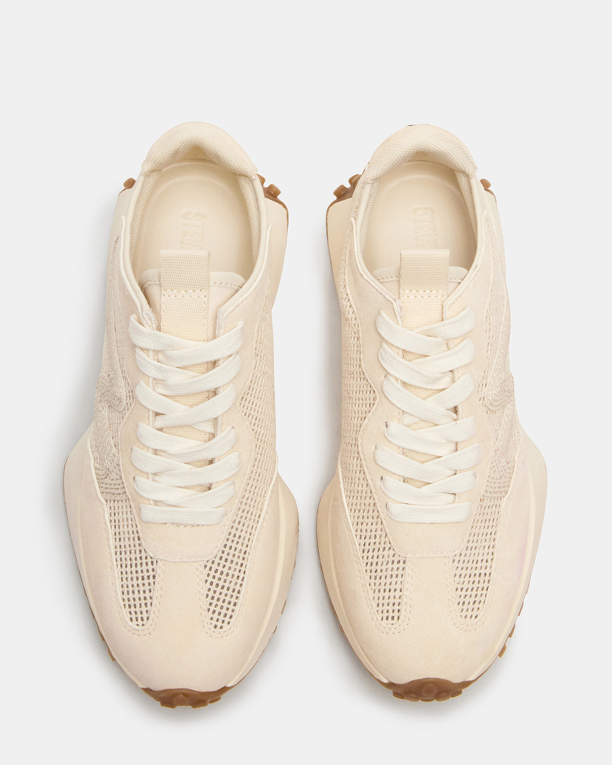 Steve Madden CAMPO Natural Raffia Lace-Up Women's Sneaker
