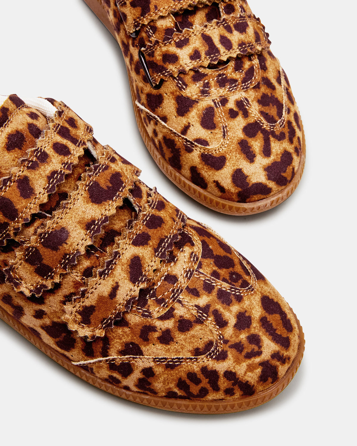 Steve Madden MOMENTUM Leopard Velcro Low-Top Women's Sneakers