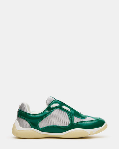 Steve Madden DUSTIN Green Mesh Lace-Up Low-Top Women's Sneaker