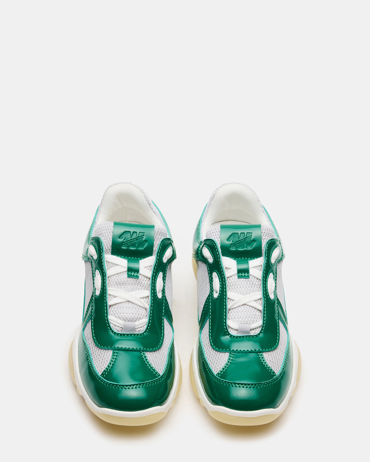 Steve Madden DUSTIN Green Mesh Lace-Up Low-Top Women's Sneaker