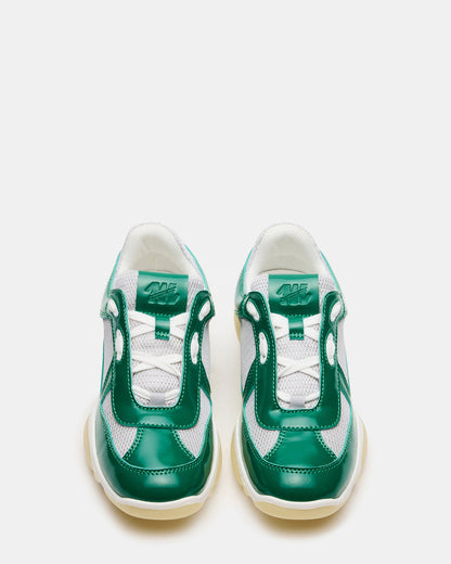 Steve Madden DUSTIN Green Mesh Lace-Up Low-Top Women's Sneaker