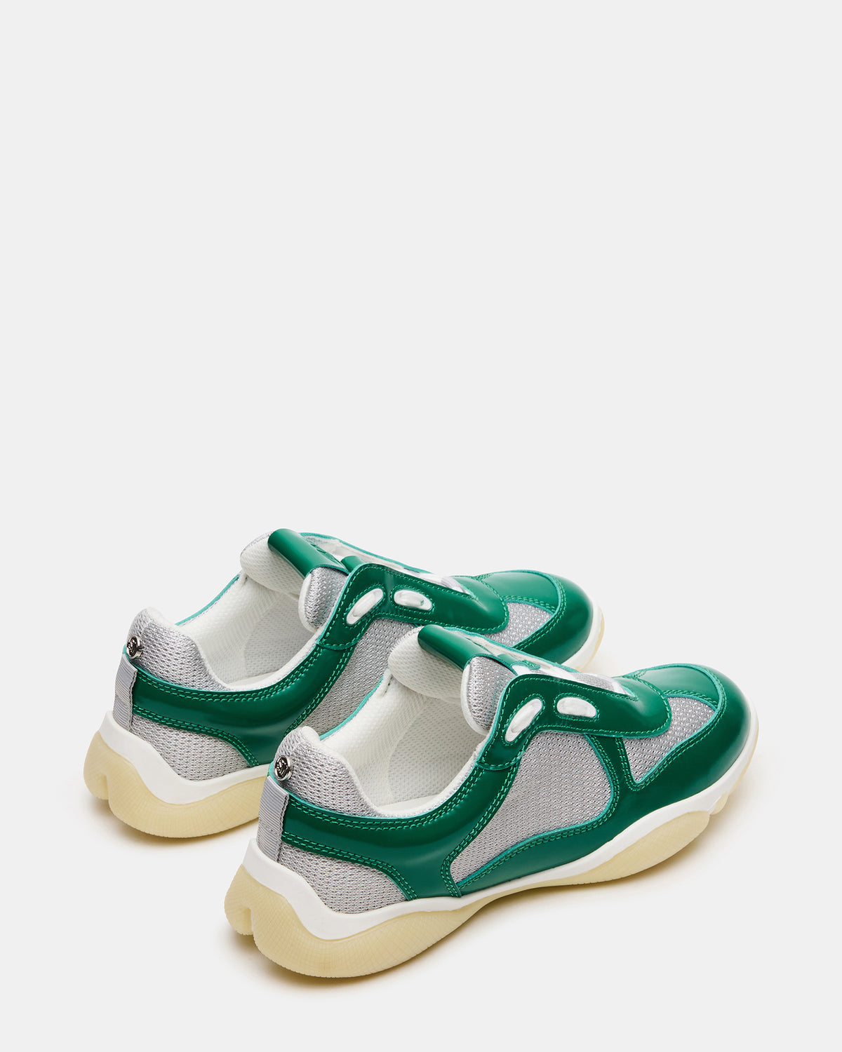 Steve Madden DUSTIN Green Mesh Lace-Up Low-Top Women's Sneaker