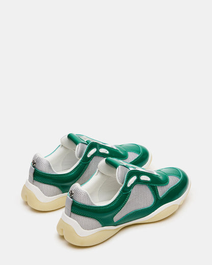 Steve Madden DUSTIN Green Mesh Lace-Up Low-Top Women's Sneaker