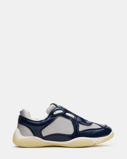 Steve Madden DUSTIN Navy Mesh Lace-Up Low-Top Women's Sneaker