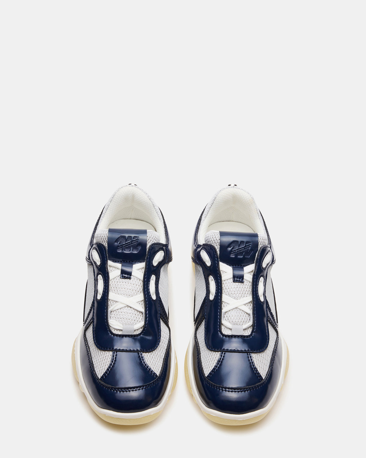 Steve Madden DUSTIN Navy Mesh Lace-Up Low-Top Women's Sneaker