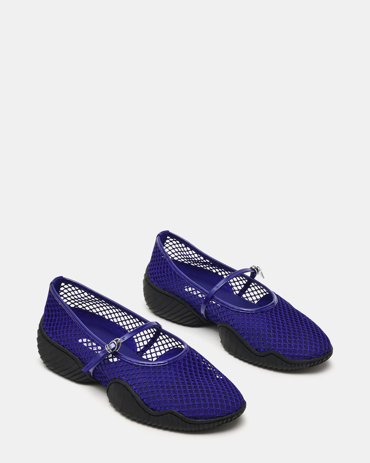Steve Madden VICKEE Blue Mesh Mary Jane Buckle Chunky Sole Ballet Women's Sneaker