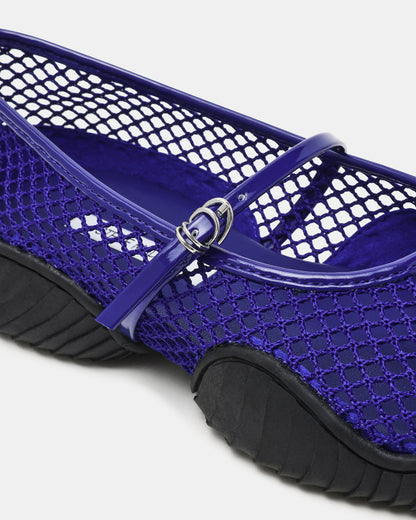 Steve Madden VICKEE Blue Mesh Mary Jane Buckle Chunky Sole Ballet Women's Sneaker