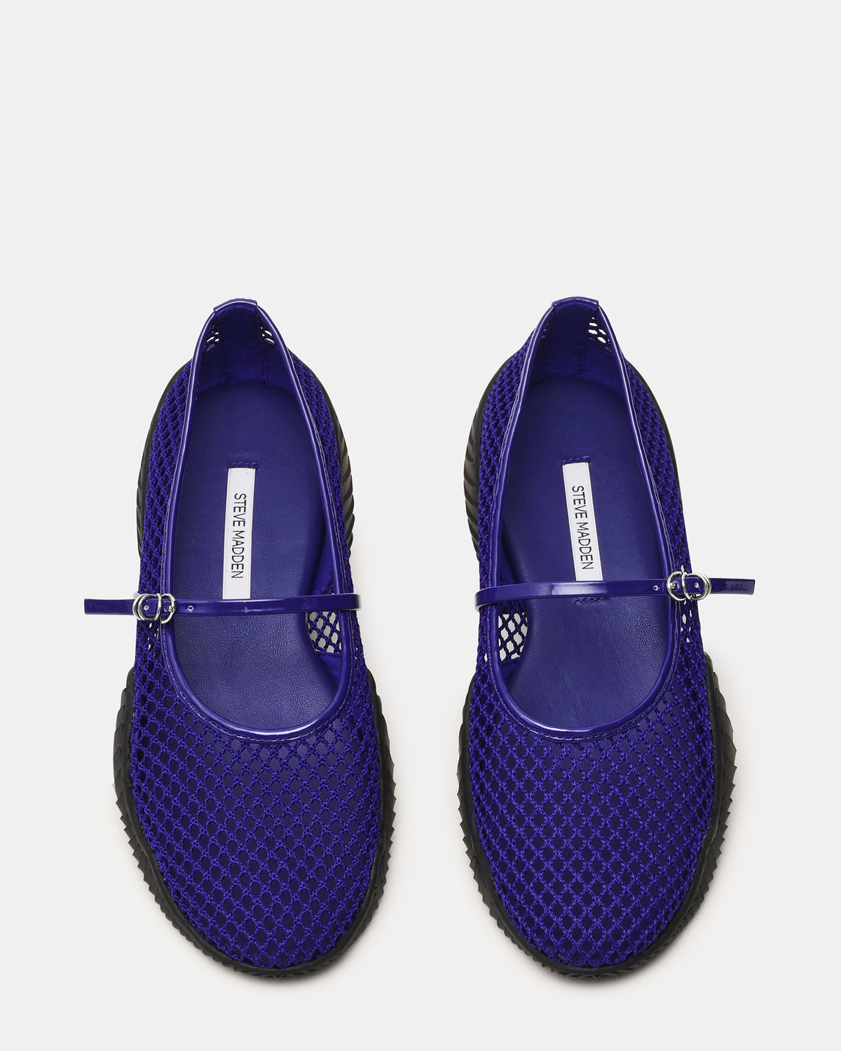 Steve Madden VICKEE Blue Mesh Mary Jane Buckle Chunky Sole Ballet Women's Sneaker