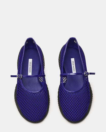 Steve Madden VICKEE Blue Mesh Mary Jane Buckle Chunky Sole Ballet Women's Sneaker