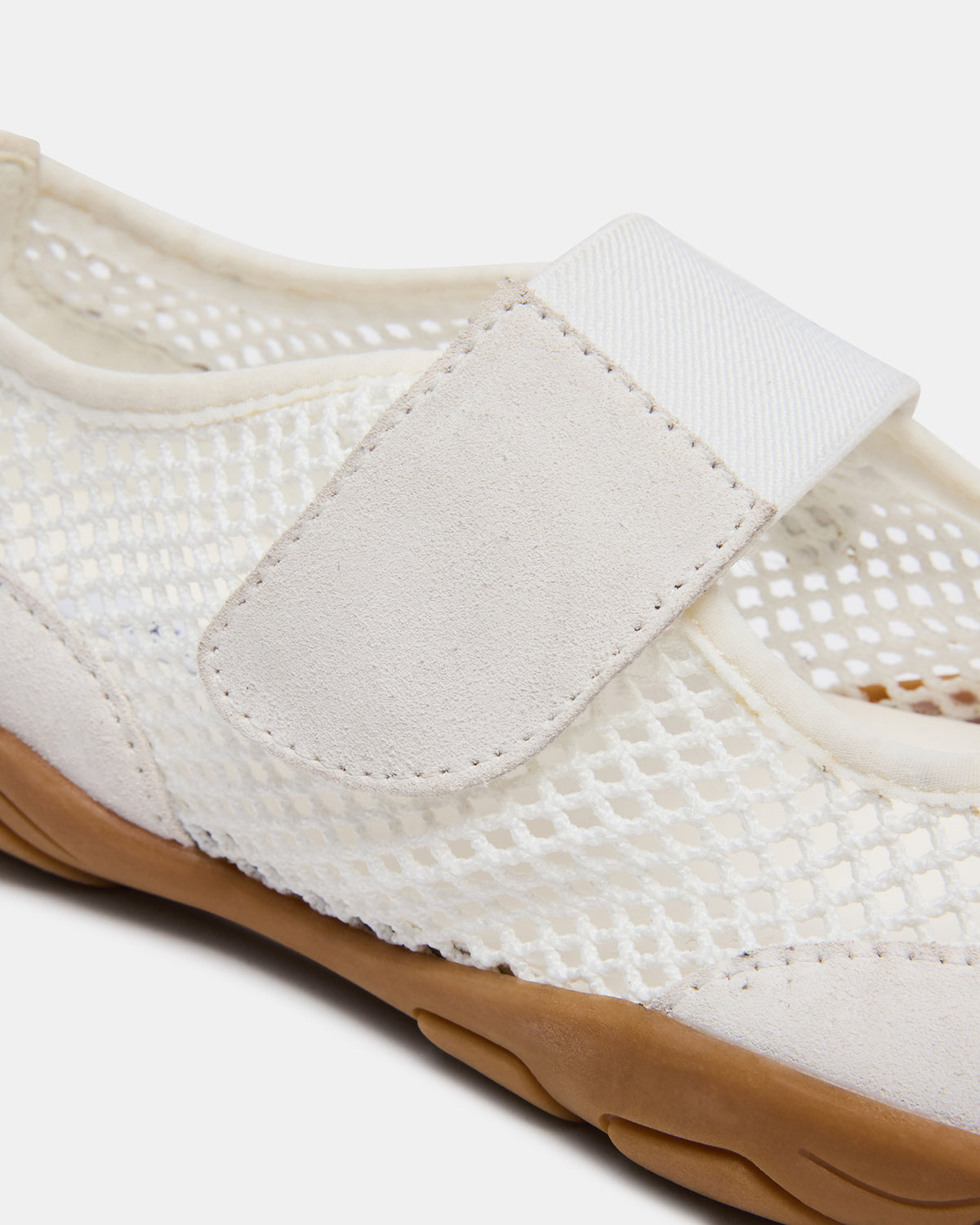 Steve Madden BANKS White Mesh Velcro Mary Jane Women's Sneaker