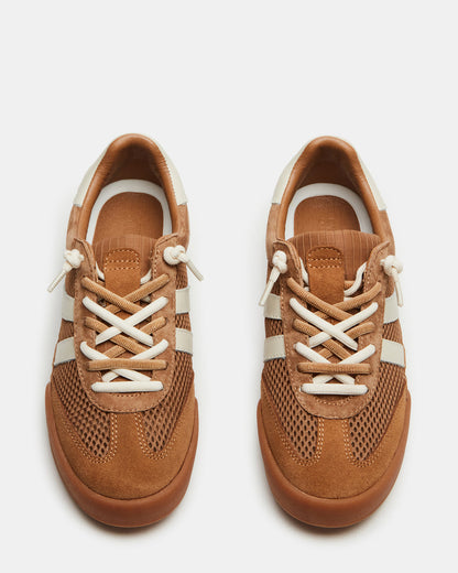 Steve Madden VERDICT Tan Multi Women's Lace-Up Sneaker