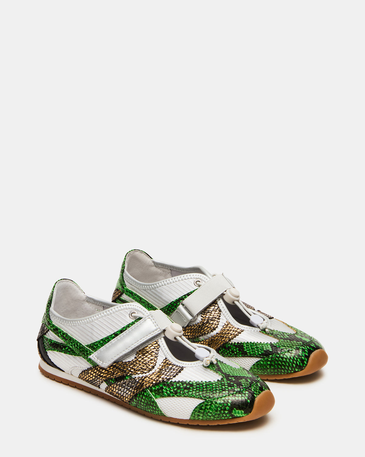 Steve Madden VIPER SNEAKER & DIEGO BAG GREEN METALLIC BUNDLE