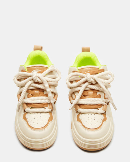Steve Madden BOOMER Tan Multi Platform Chunky Sneaker | Women's Sneakers