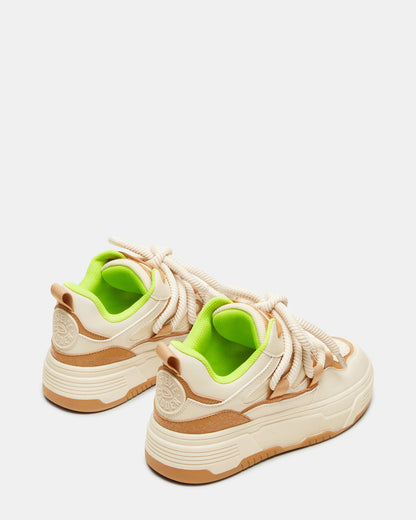 Steve Madden BOOMER Tan Multi Platform Chunky Sneaker | Women's Sneakers