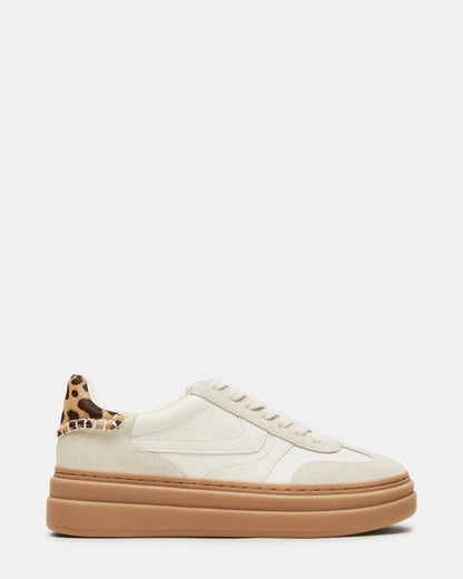 Steve Madden DODGE Bone Multi Low-Top Platform Women's Sneaker