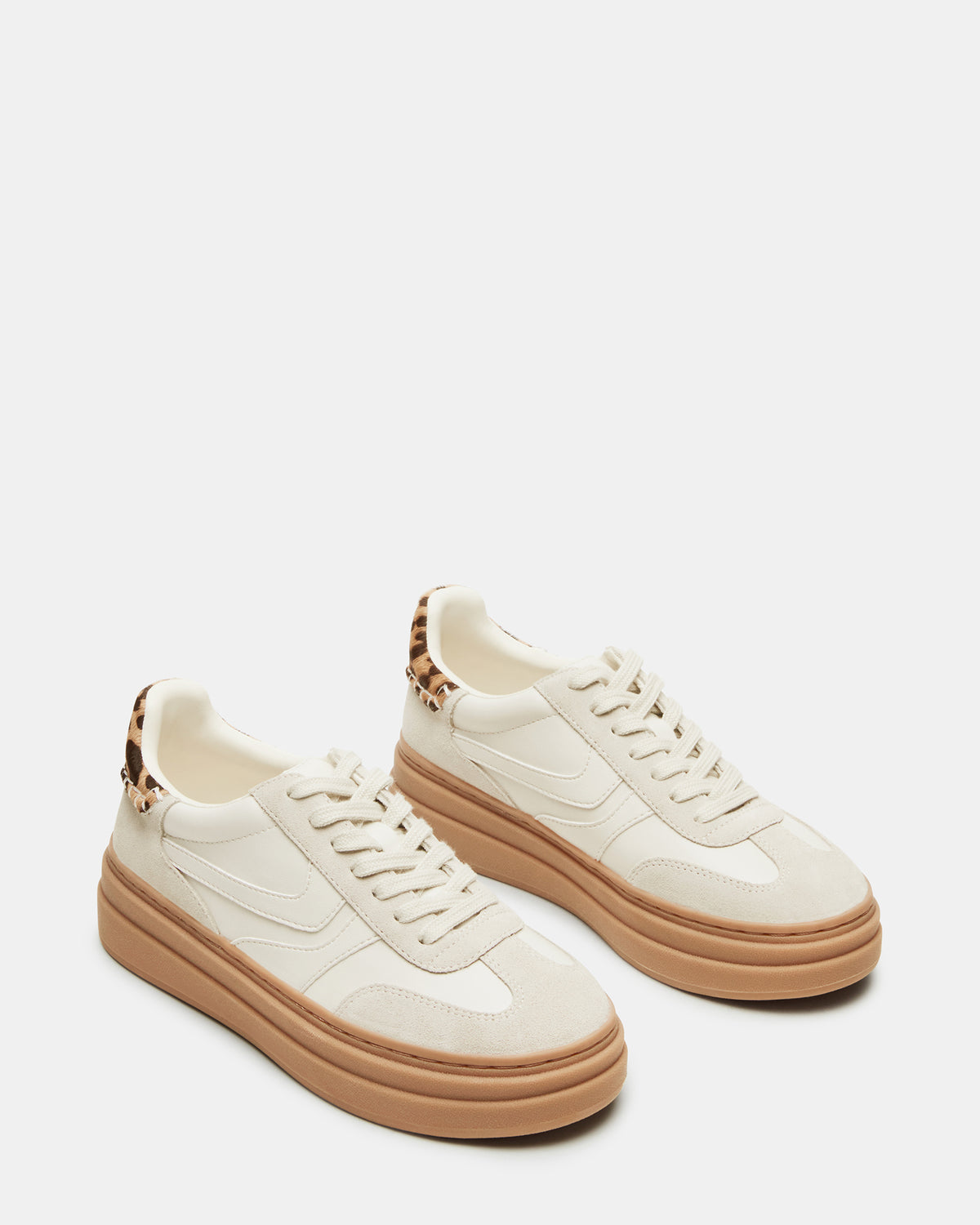 Steve Madden DODGE Bone Multi Low-Top Platform Women's Sneaker