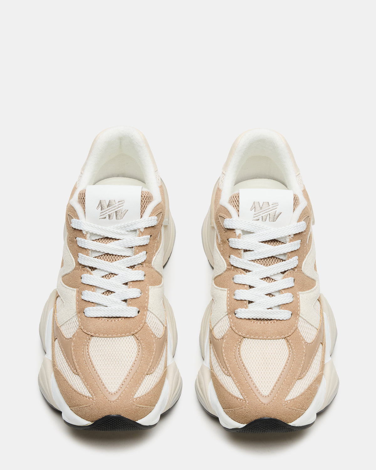 Steve Madden SEBI Taupe Multi Low-Top Lace-Up Women's Sneaker
