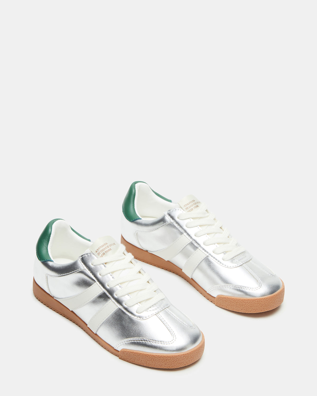 Steve Madden HUDSIN Silver Multi Women's Lace-Up Low-Top Sneaker