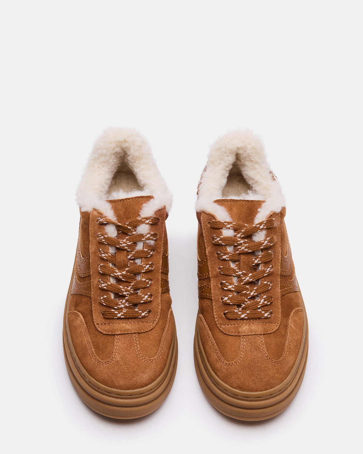 Steve Madden DODGE Faux Fur Low-Top Platform Women's Sneaker