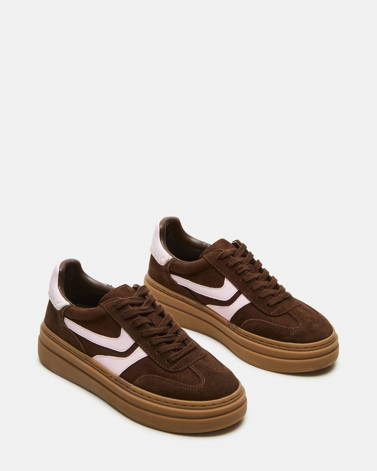 Steve Madden DODGE Brown Multi Low-Top Platform Women's Sneaker