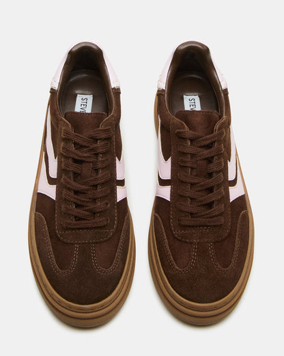 Steve Madden DODGE Brown Multi Low-Top Platform Women's Sneaker