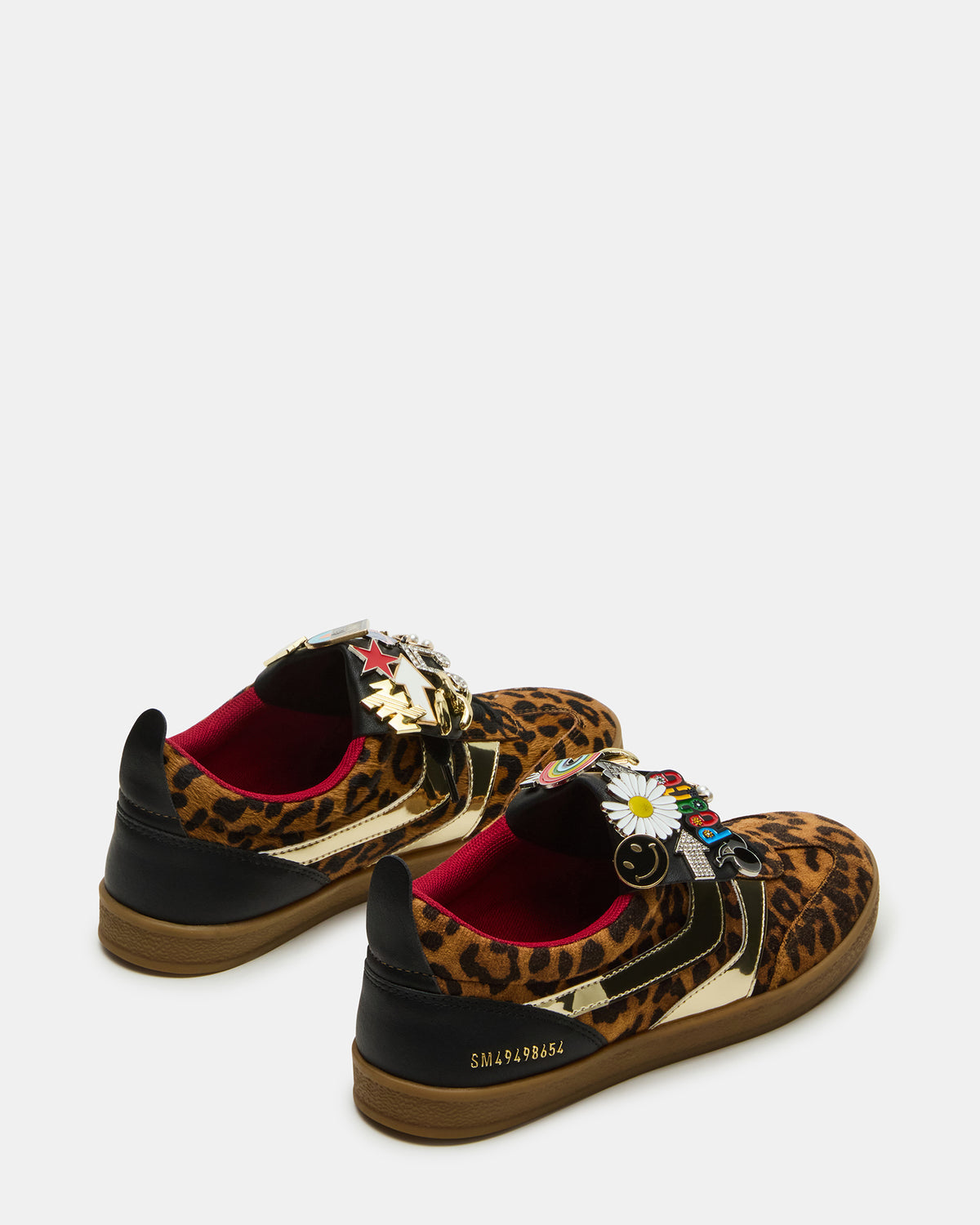 Steve Madden WYATT Leopard Lace-Up Low-Top Pin Women's Sneaker