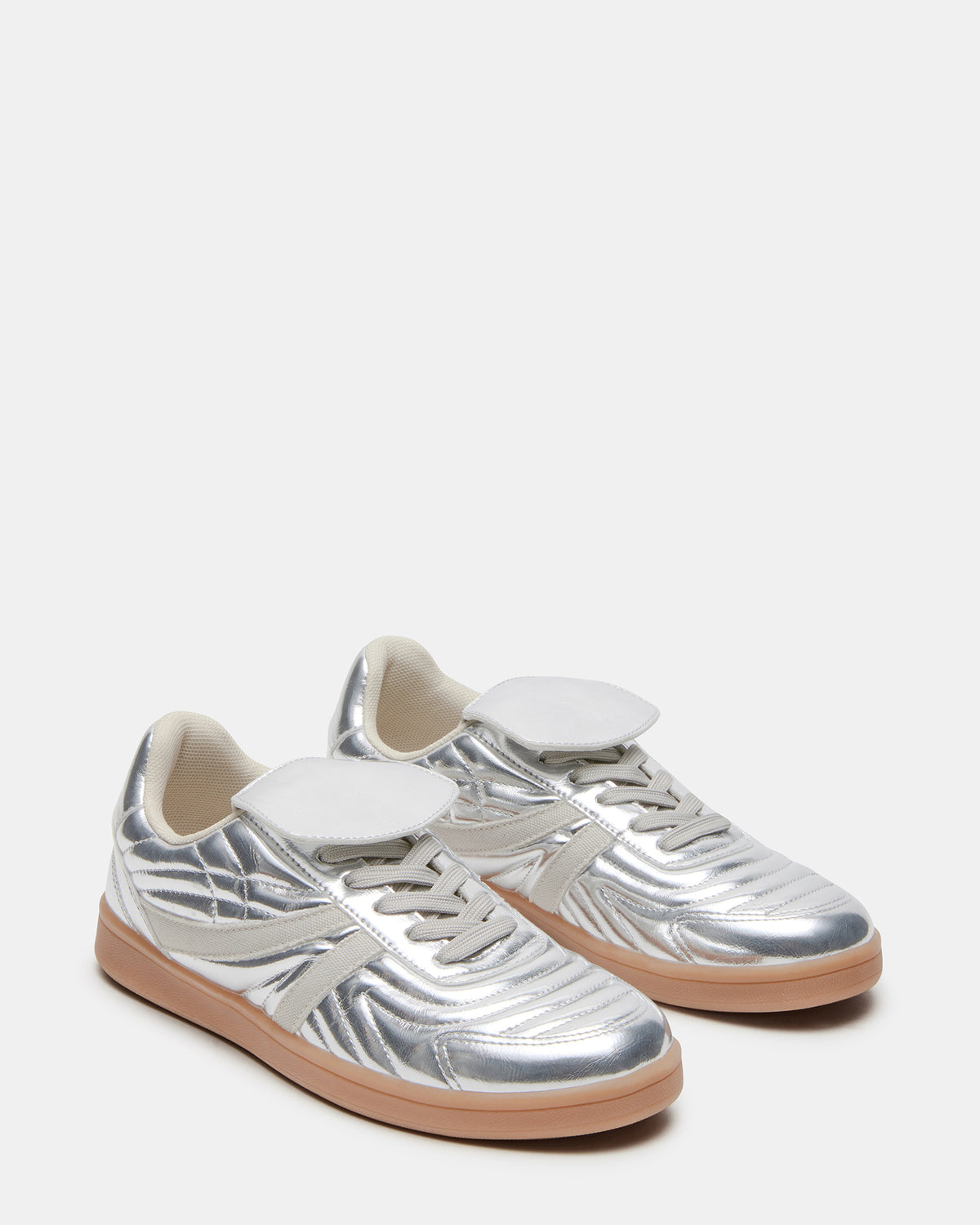 Steve Madden MADRID Silver Women's Low-Top Sneakers