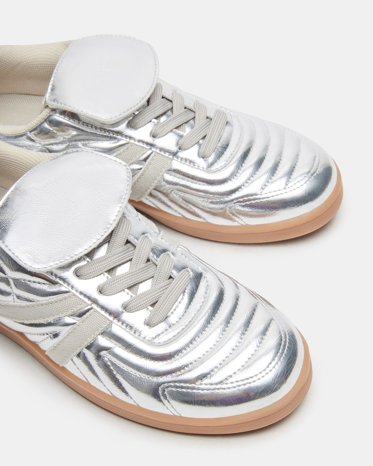 Steve Madden MADRID Silver Women's Low-Top Sneakers